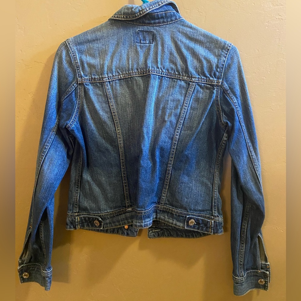 American Eagle jean jacket size small blue - Picture 3 of 4